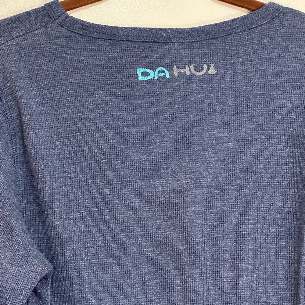 Da Hui Long Sleeve Thermal Waffle Knit Tee Shirt Hawaii sz M - Picture 7 of 8
